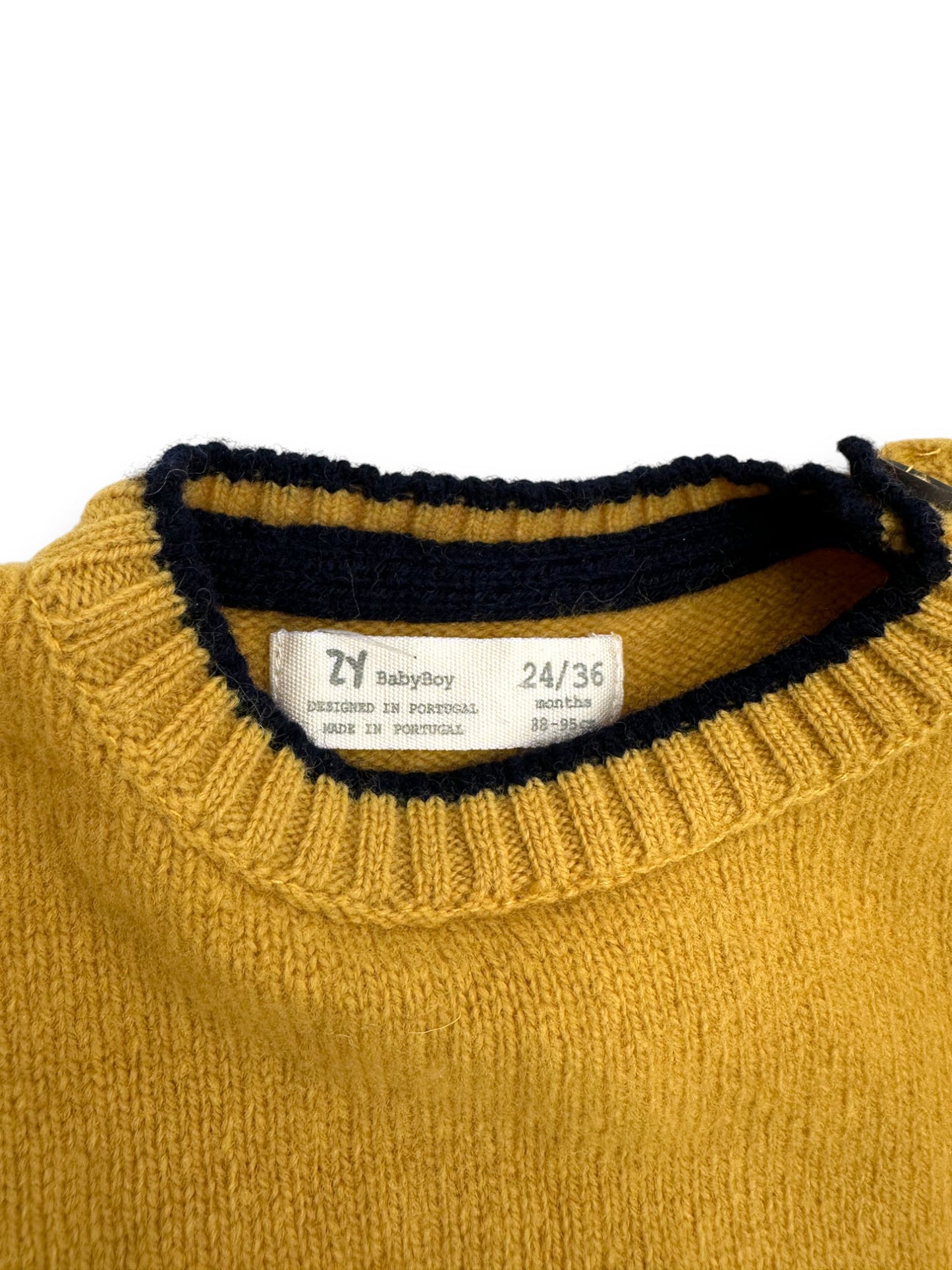 Yellow Wool Shirt 24-36 Months