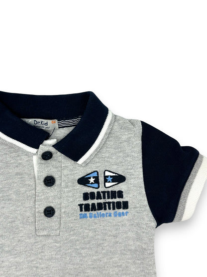 Polo Cinzento DR KID - 6 Meses