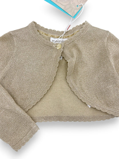 Gold Knit Bolero 6-12 Months