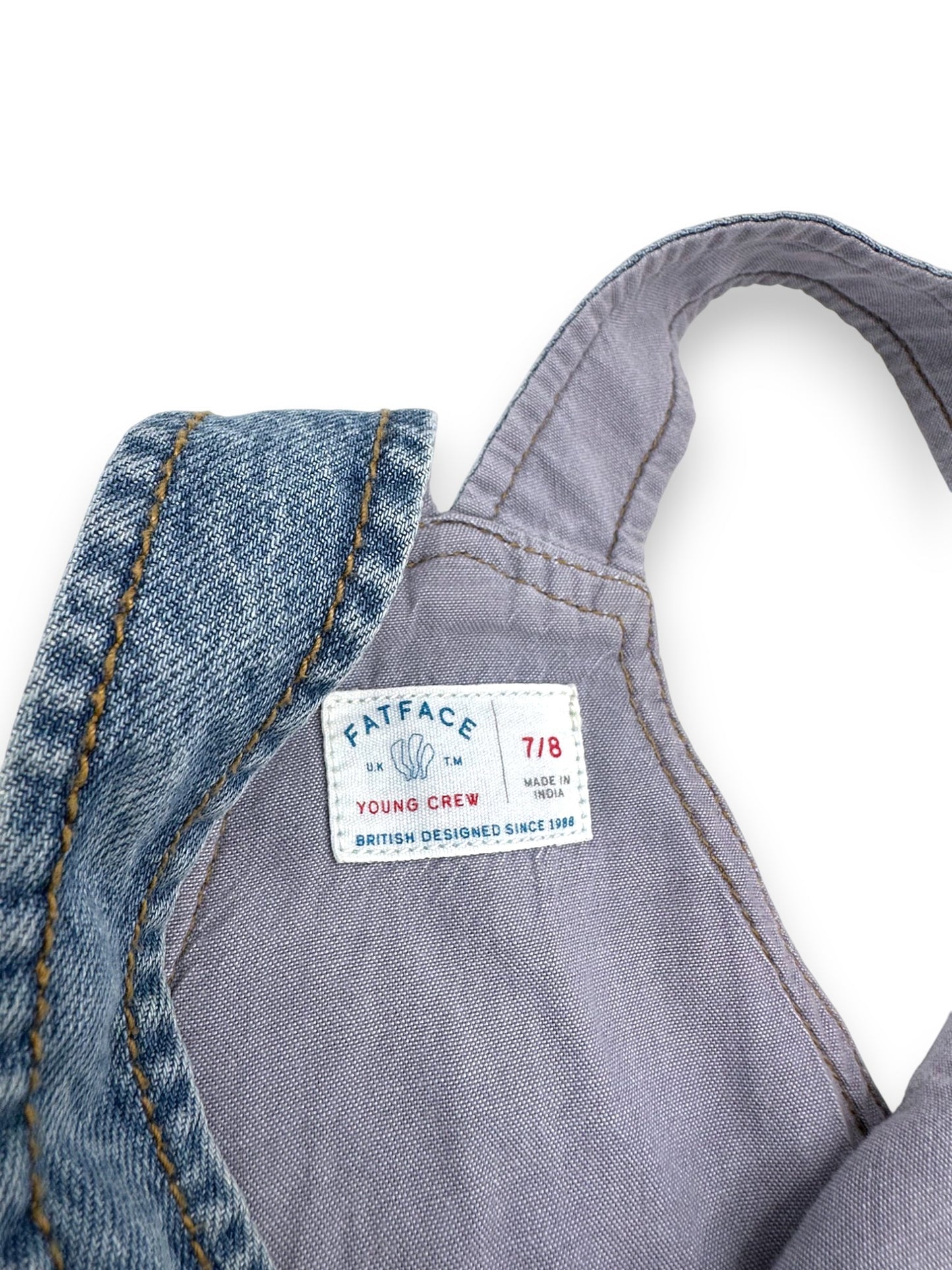 Denim Shorts Overalls 7-8 Years