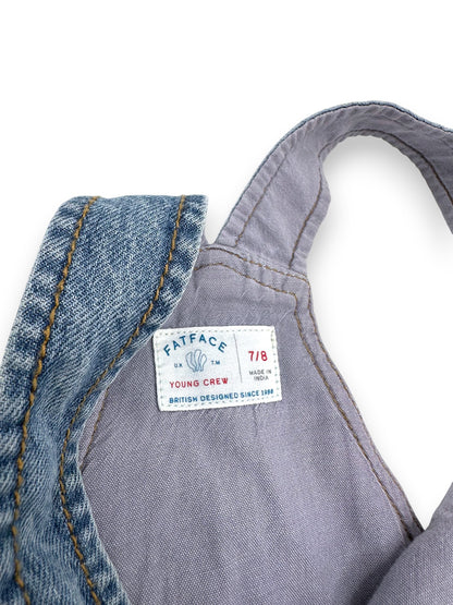 Denim Shorts Overalls 7-8 Years