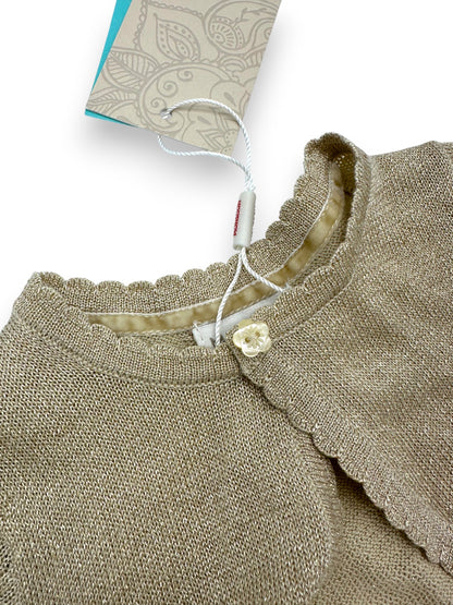Gold Knit Bolero 6-12 Months
