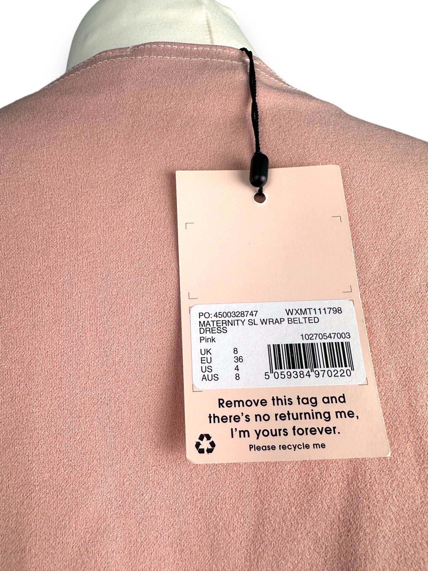 Vestido Rosa Maternidade Tam 36