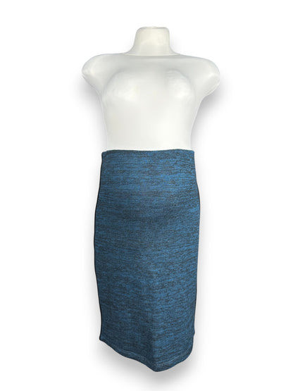 Saia Malha Azul Grávida Tam S