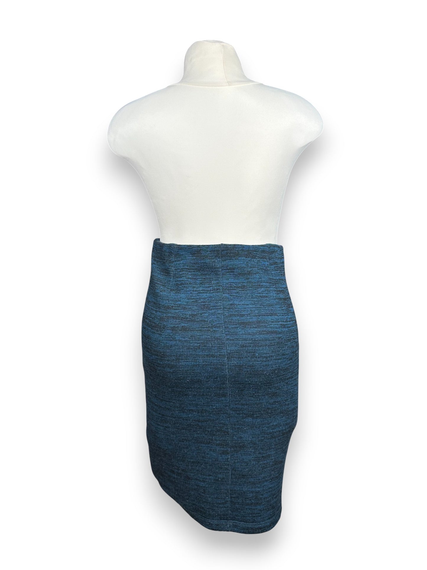 Saia Malha Azul Grávida Tam S