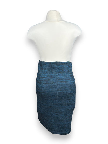 Saia Malha Azul Grávida Tam S