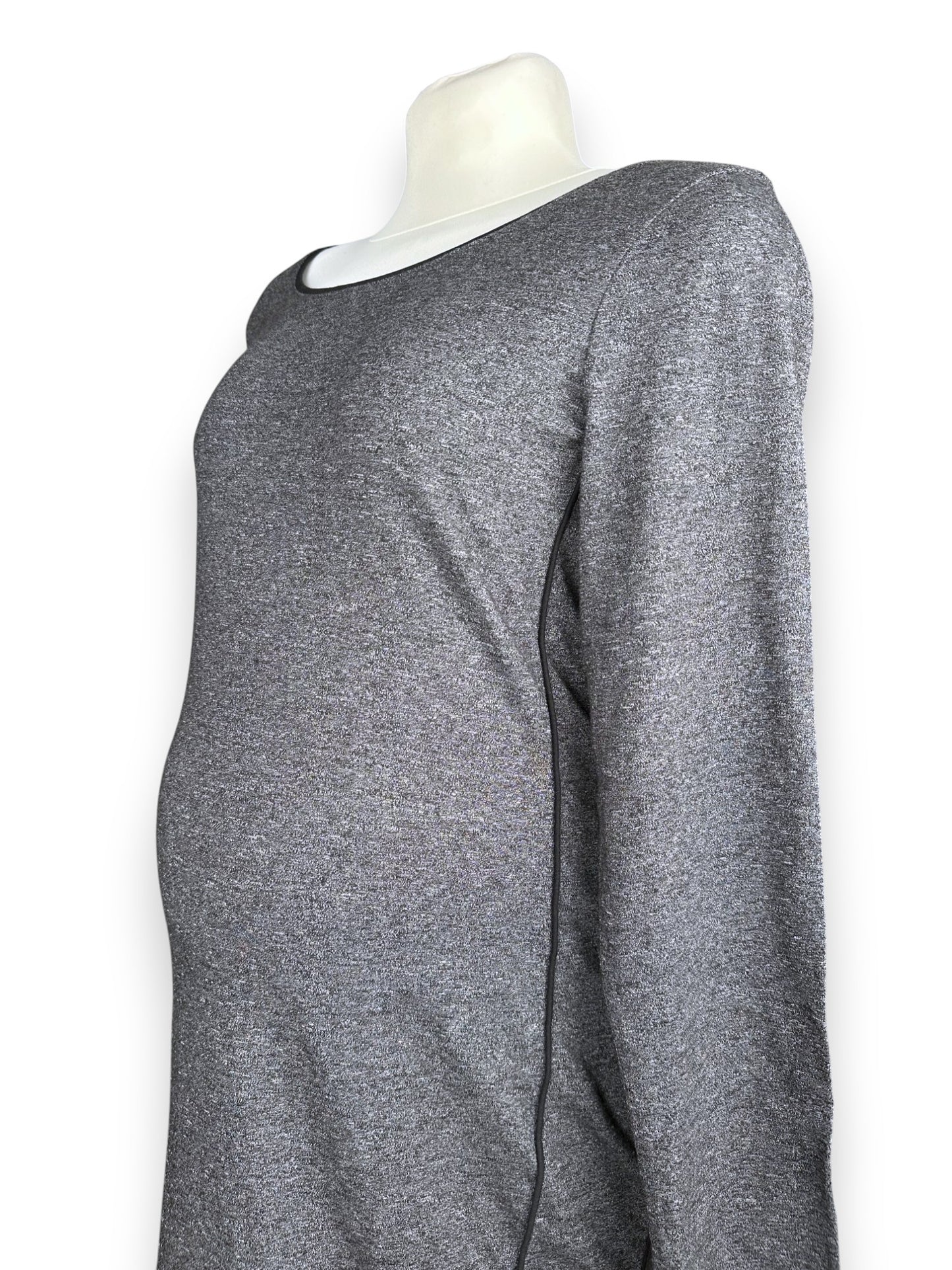 Vestido Cinzento Grávida Tam L