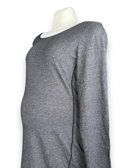 Vestido Cinzento Grávida Tam L