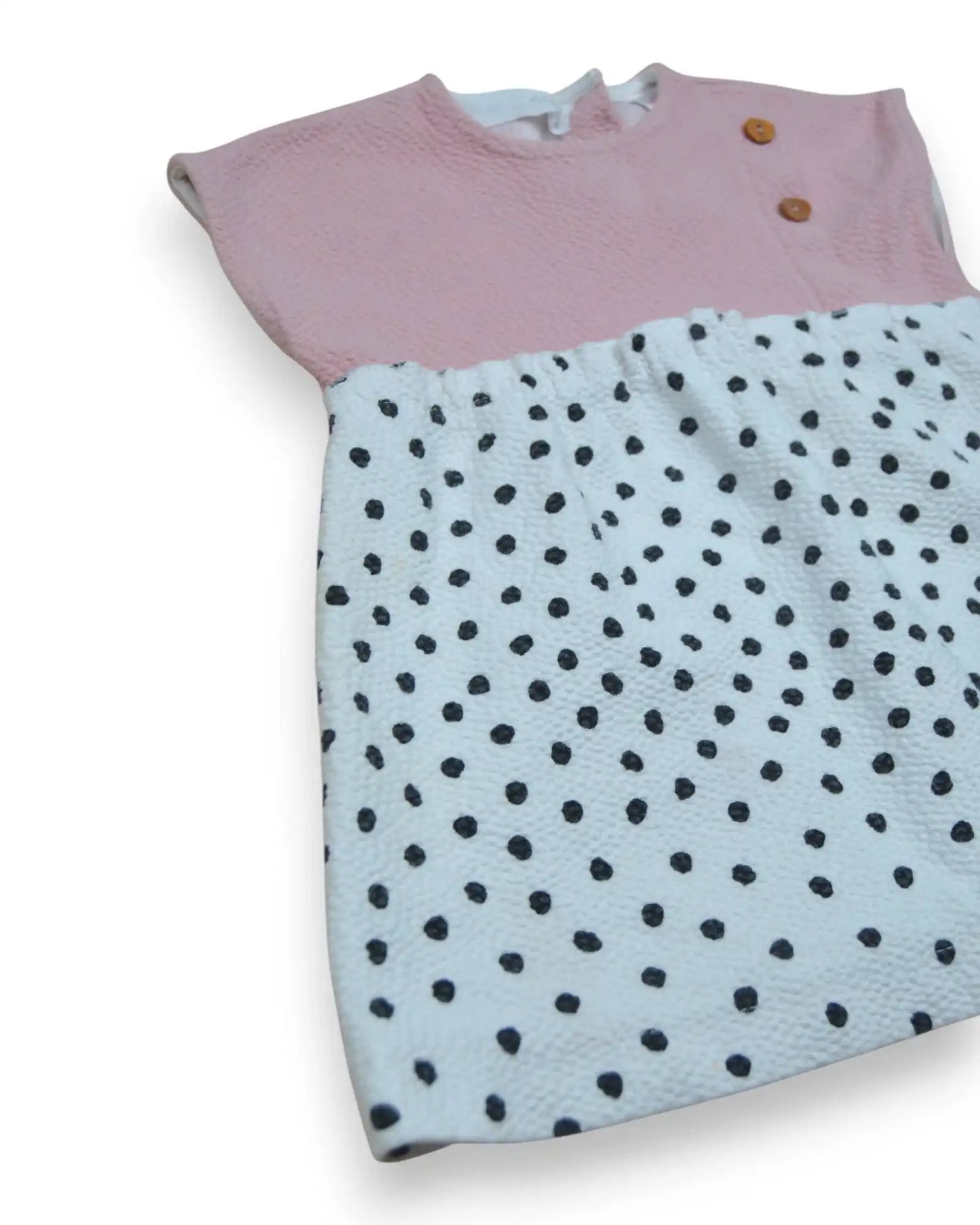 Vestido Combinado ZARA - 6-9 Meses