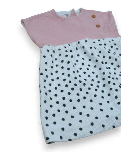 Vestido Combinado ZARA - 6-9 Meses