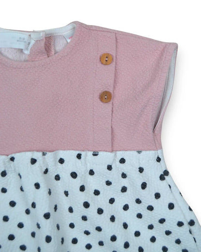Vestido Combinado ZARA - 6-9 Meses