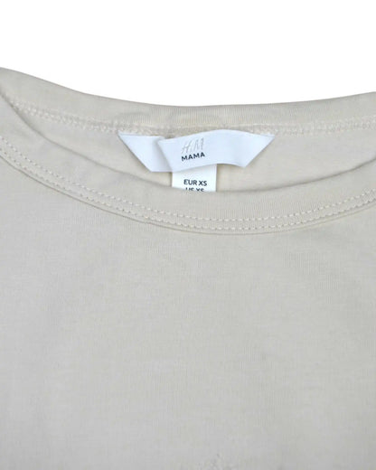 Camiseta Beige Embarazada H&M - XS