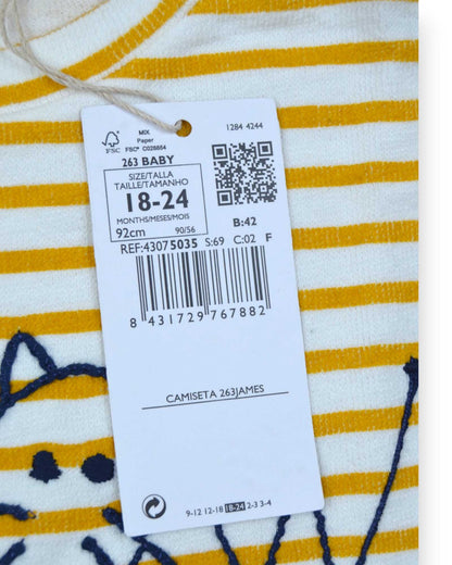 T-Shirt Riscas MANGO - 18-24 Meses