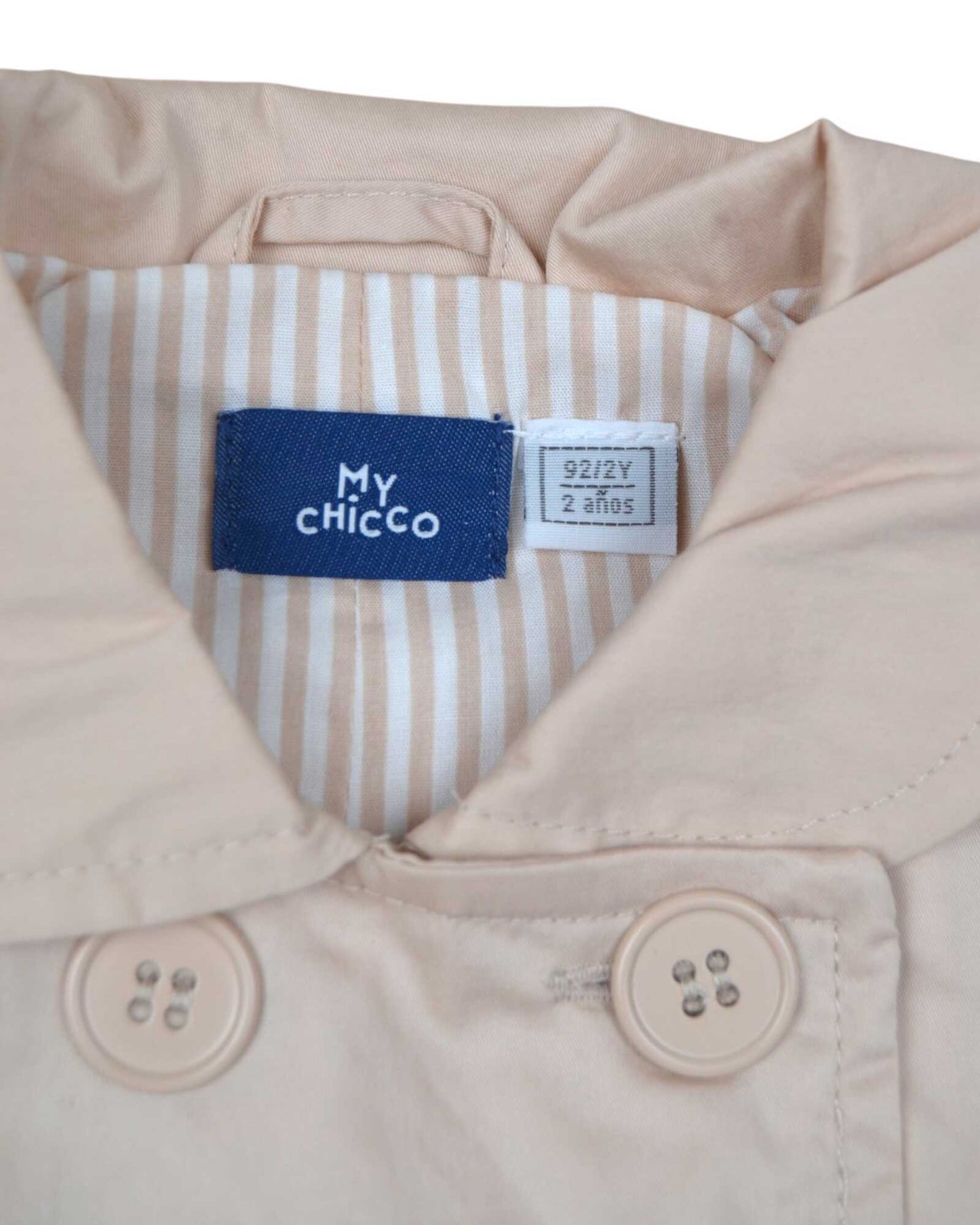 Gabardine Bege CHICCO - 2 Anos