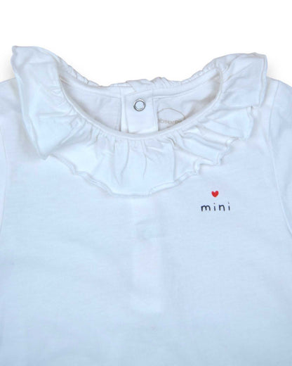 T-Shirt Branca Gola ABSORBA - 3 Anos