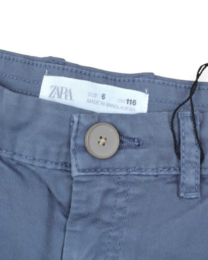 Calções Chino Cinza ZARA - 6 Anos