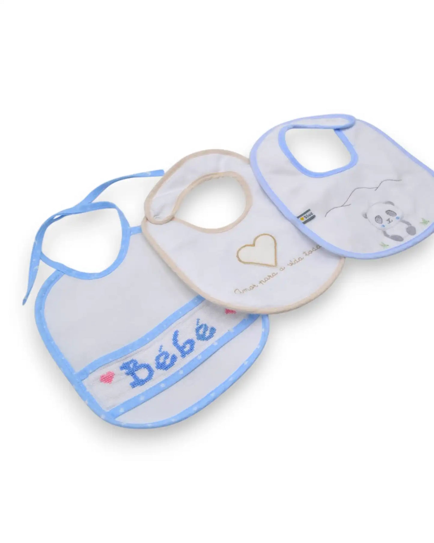 Pack 3 Baberos Recién Nacido