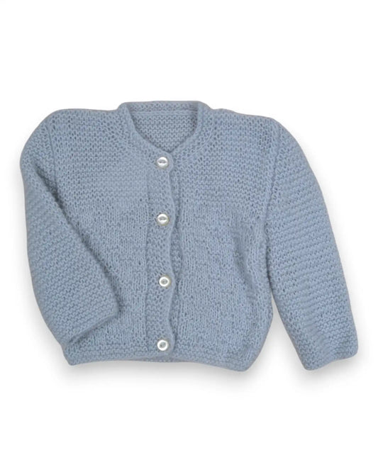 Grey Knit Cardigan - 2 Months