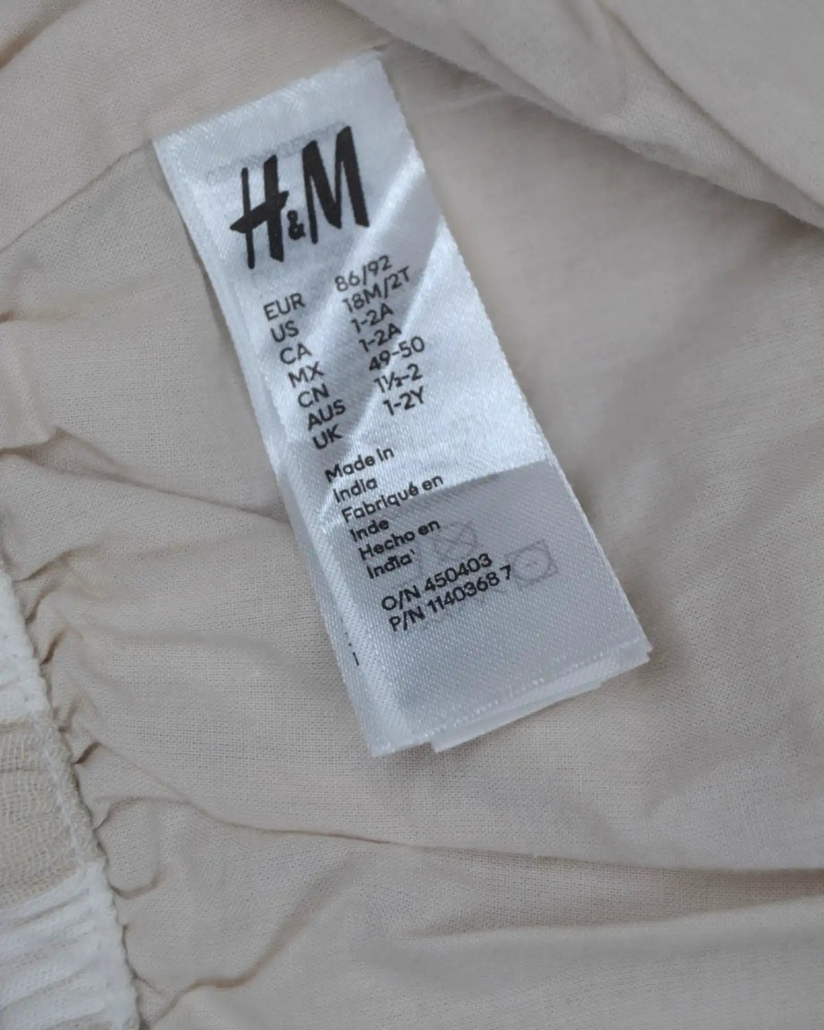 Conjunto Macacão e Touca H&M - 18-24 Meses