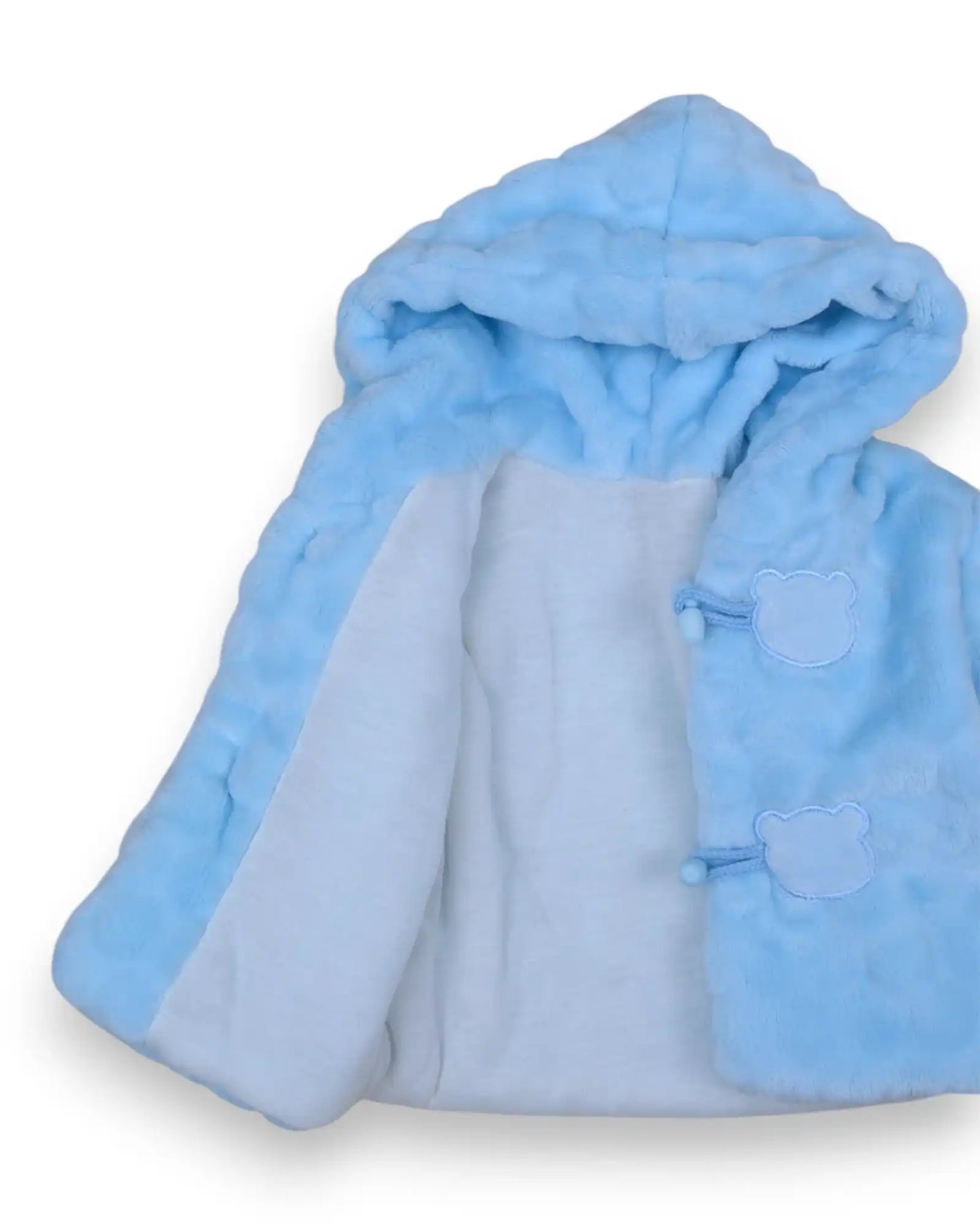 Chaqueta Azul Peluche FRUTO DOCE - 1 Mes