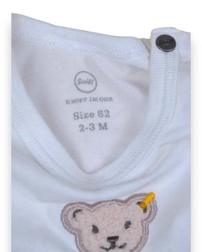 Body Branco STEIFF - 2-3 Meses