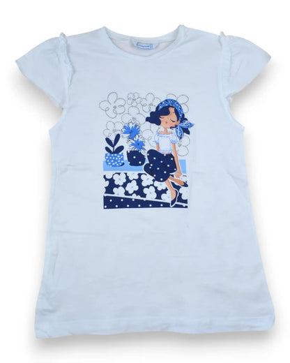 T-Shirt Branca MAYORAL - 9 Anos