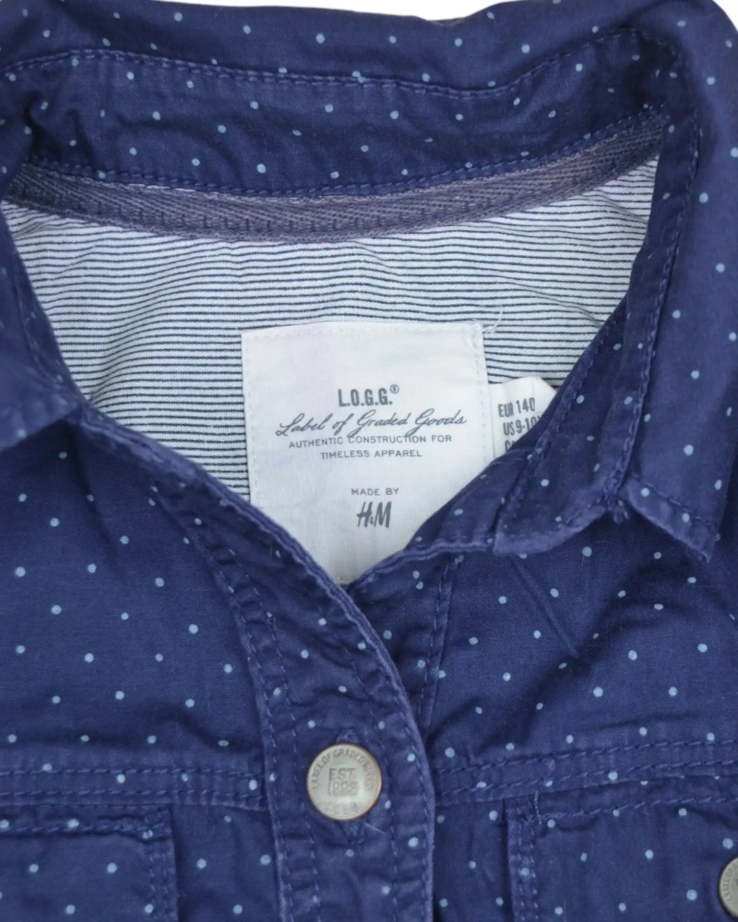 Vestido Azul H&M - 9-10 Anos