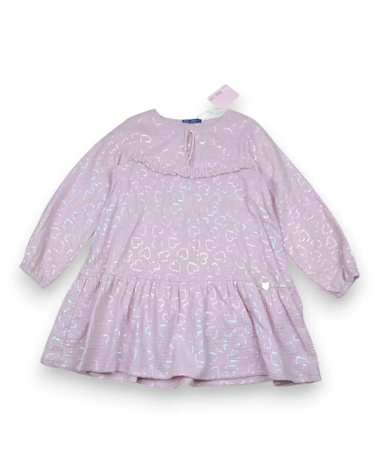 Vestido Rosa Brilho FLS GIRL - 6 Anos