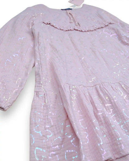 Vestido Rosa Brilho FLS GIRL - 6 Anos