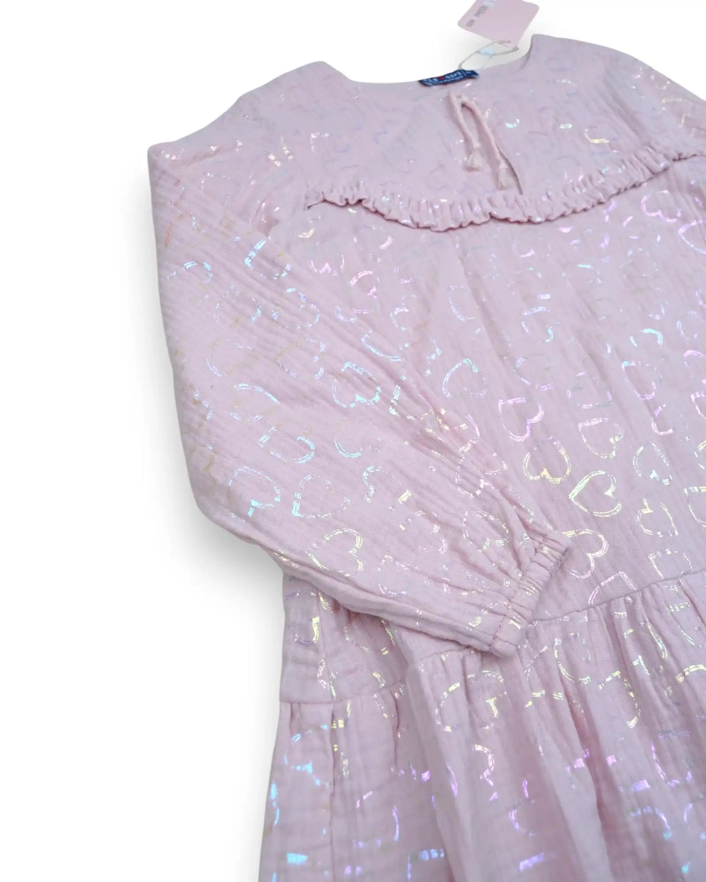 Vestido Rosa Brilho FLS GIRL - 6 Anos