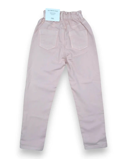 ZARA Pink Paperbag Trousers - 4-5 Years