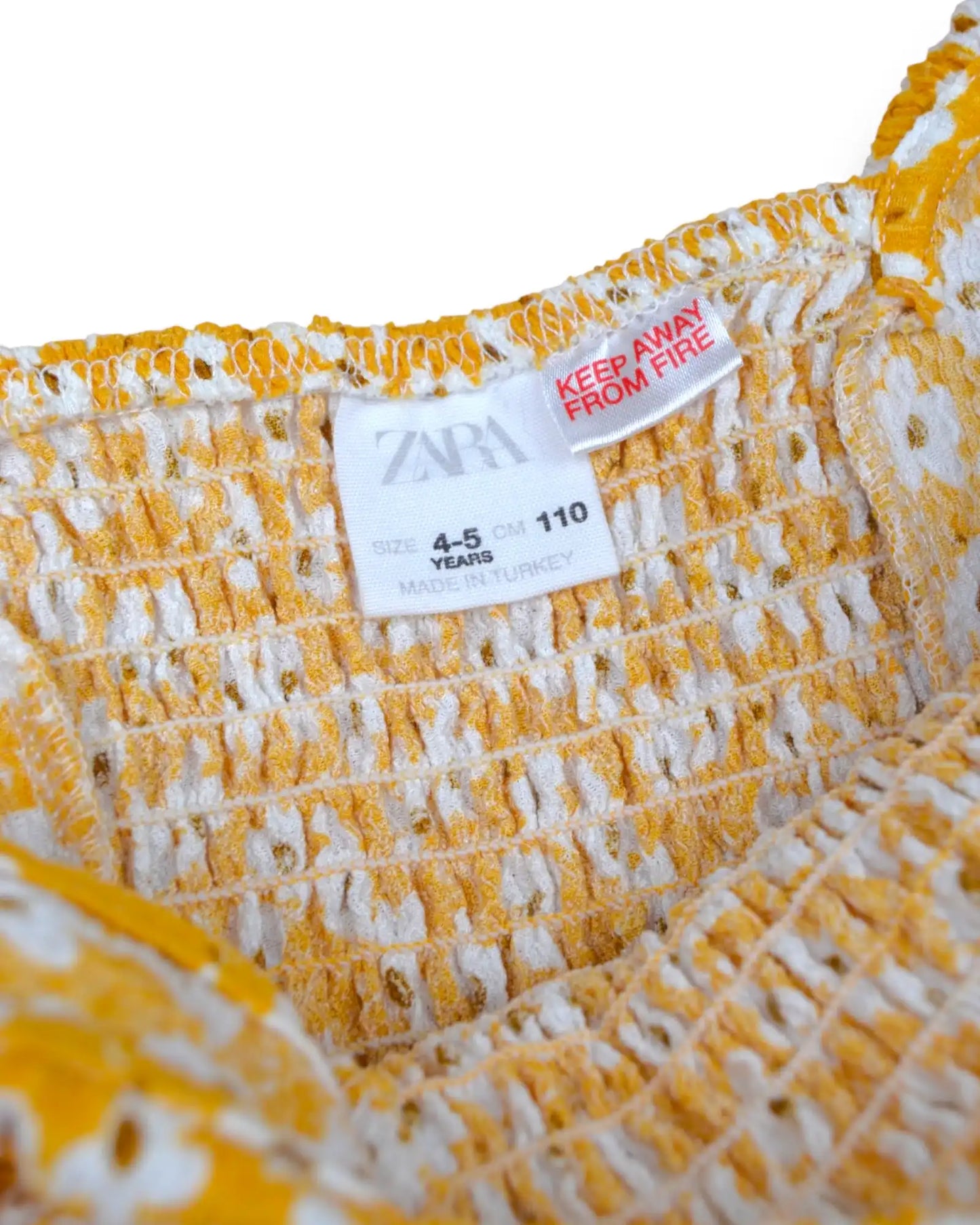 Vestido Amarelo ZARA - 4-5 Anos