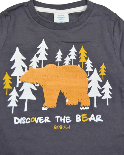 T-Shirt Urso BOBOLI - 12 Meses