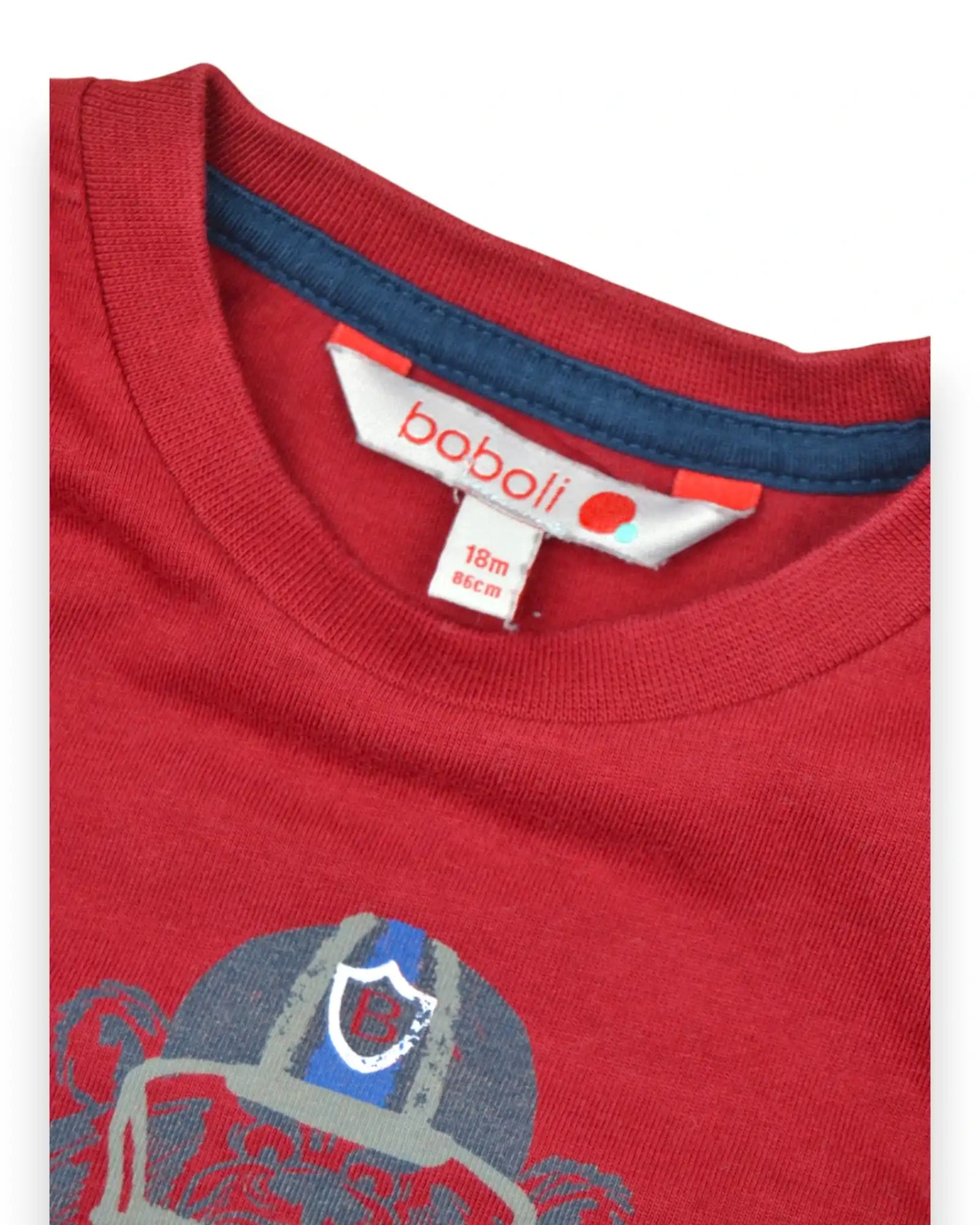T-Shirt Vermelha BOBOLI - 18 Meses