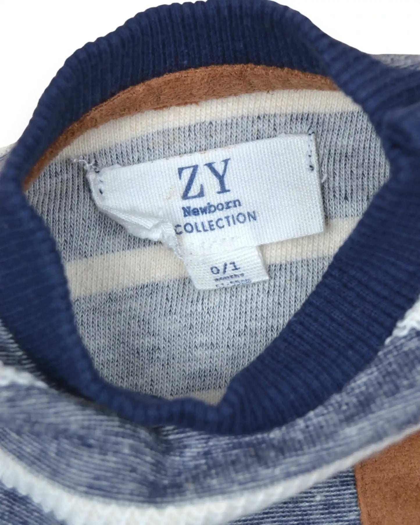 Camisola Malha Riscas ZIPPY - 0-1 Mês