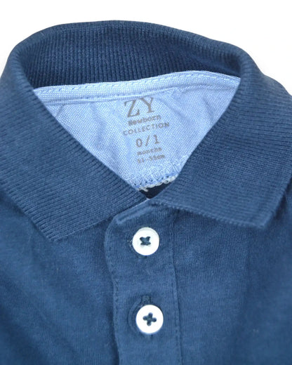 Body Gola Azul ZIPPY - 0-1 Mês