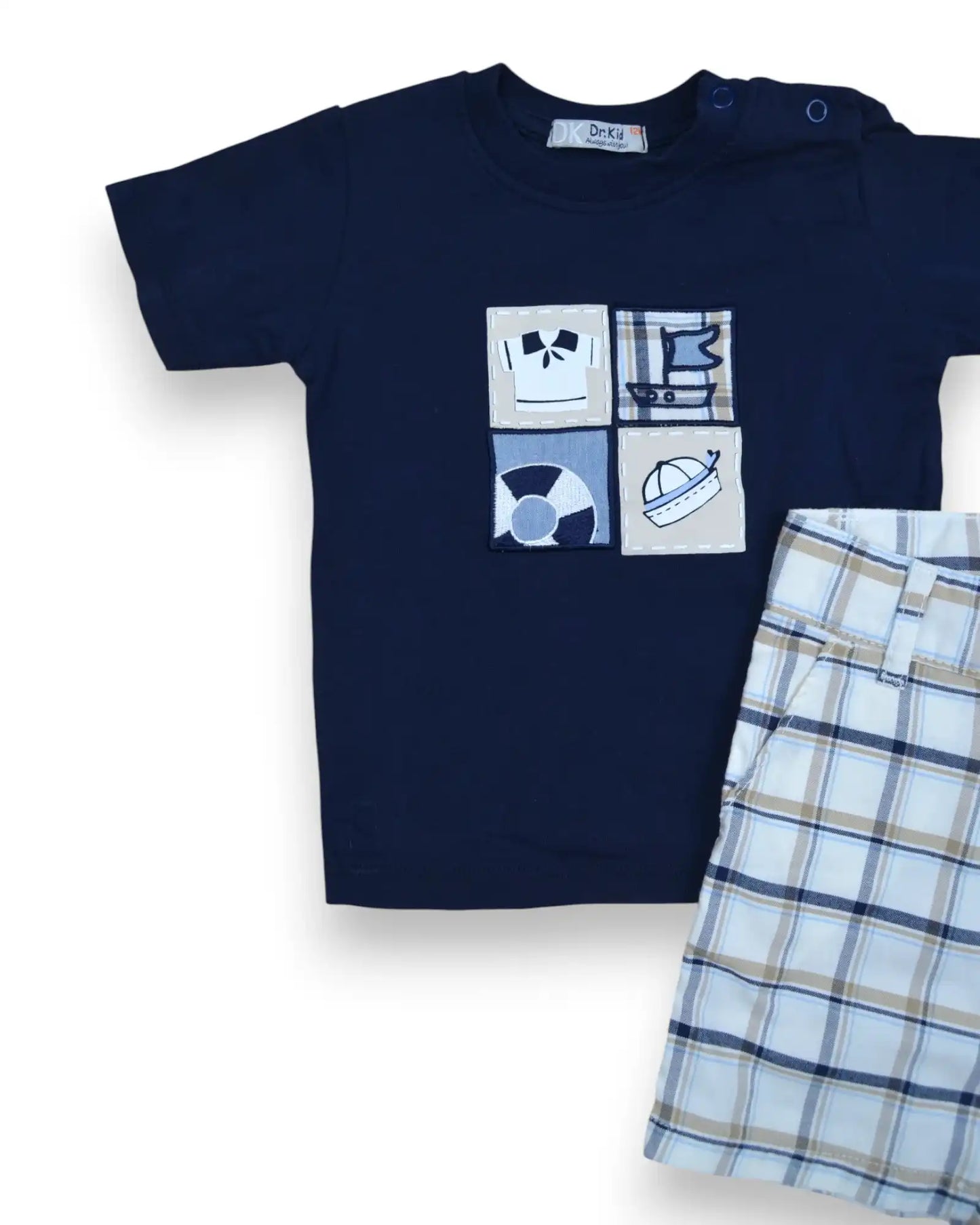 Conjunto Xadrez DR KID - 12 Meses