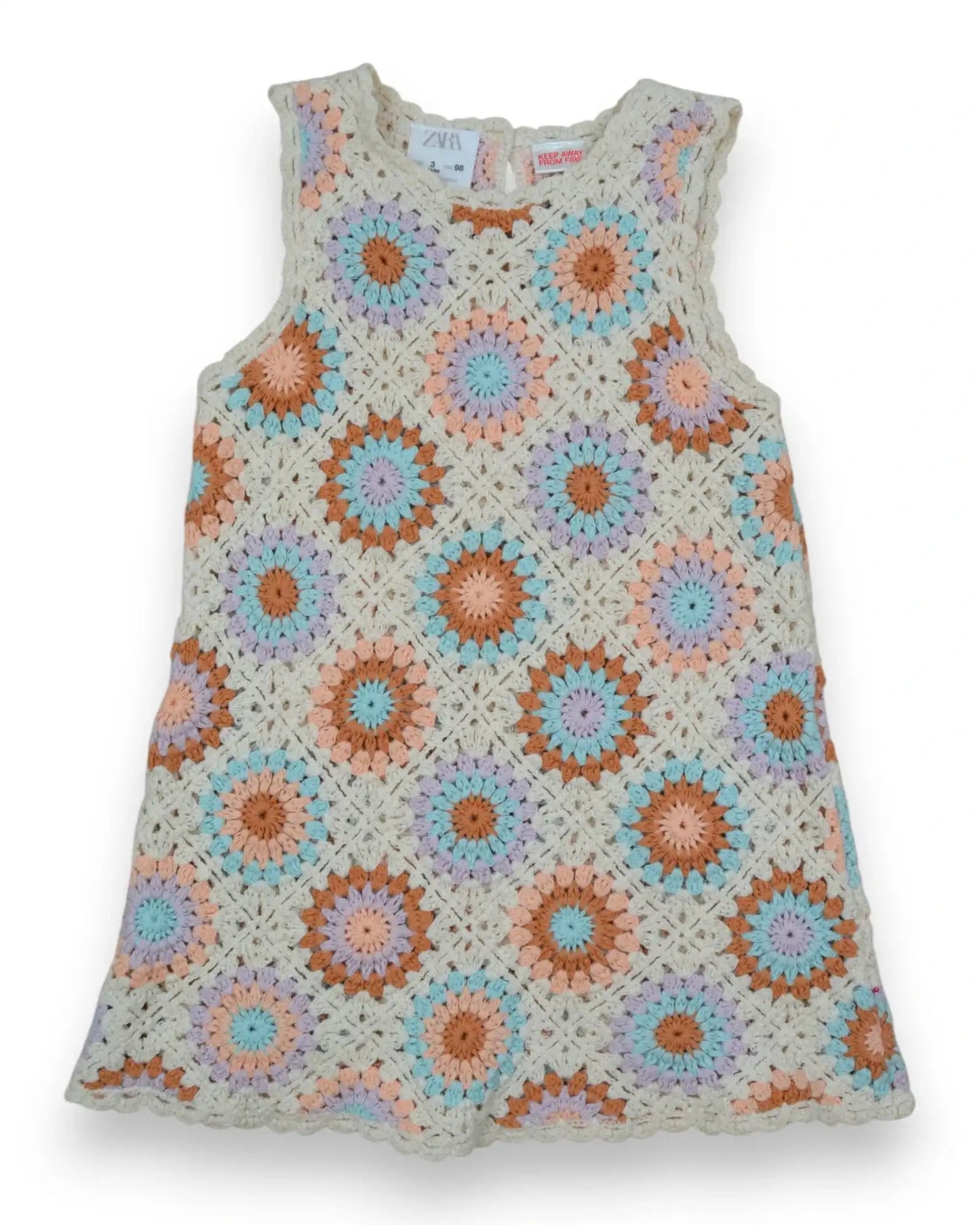 Vestido Crochet ZARA - 3 Anos