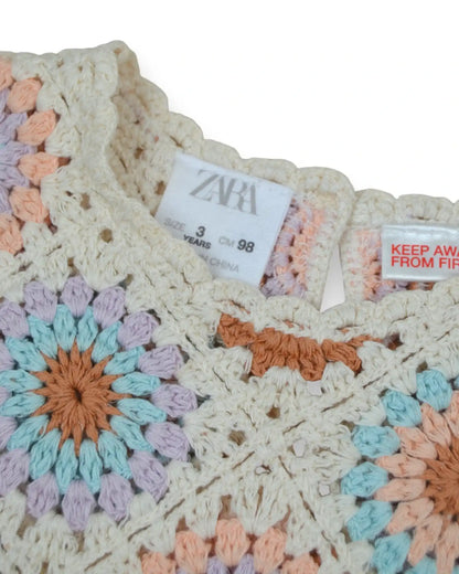 Vestido Crochet ZARA - 3 Anos