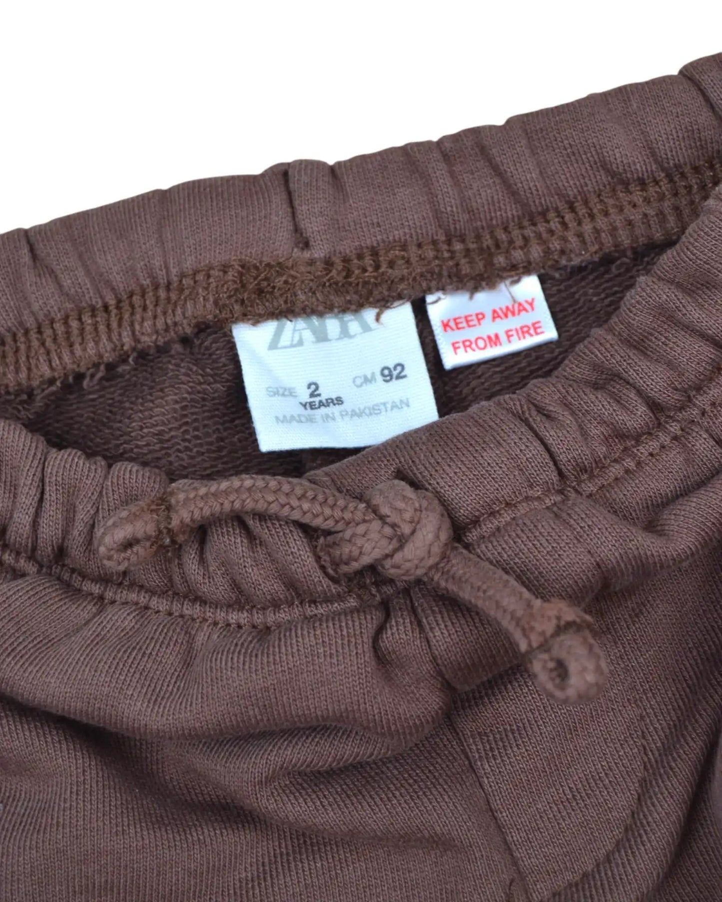 Calças Felpo Castanho ZARA - 2 Anos
