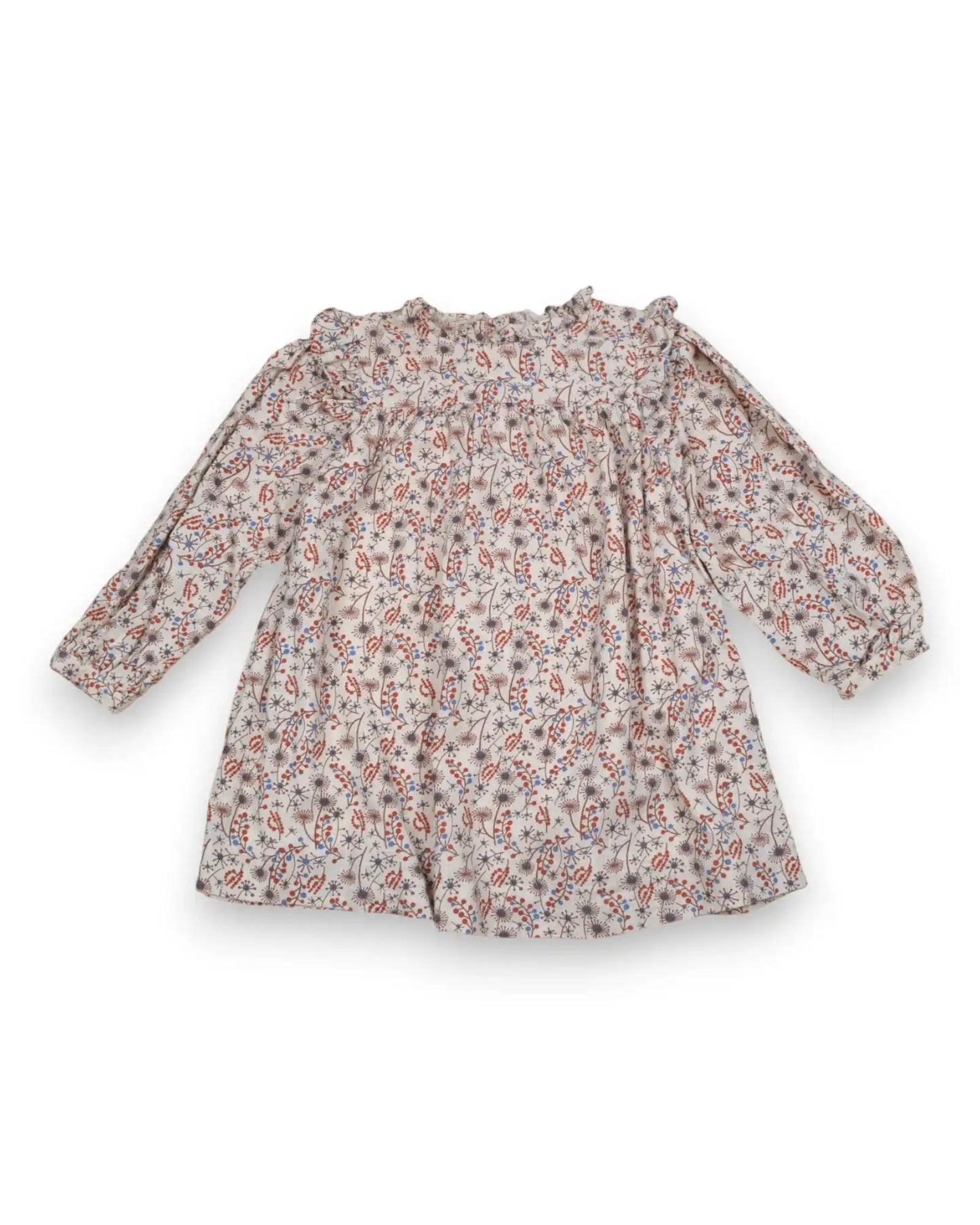 Vestido Bege GOCCO - 3-4 Anos