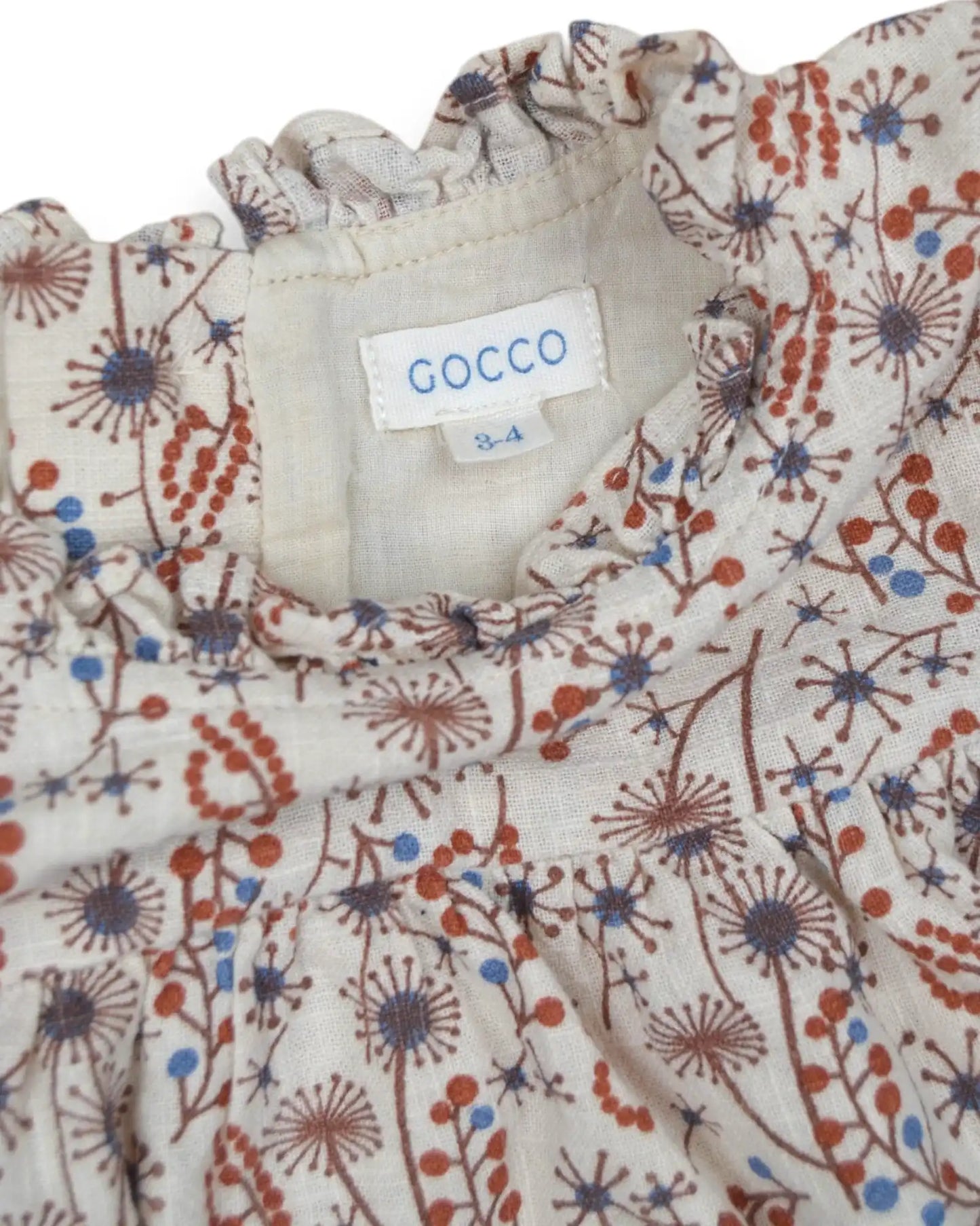 Vestido Bege GOCCO - 3-4 Anos
