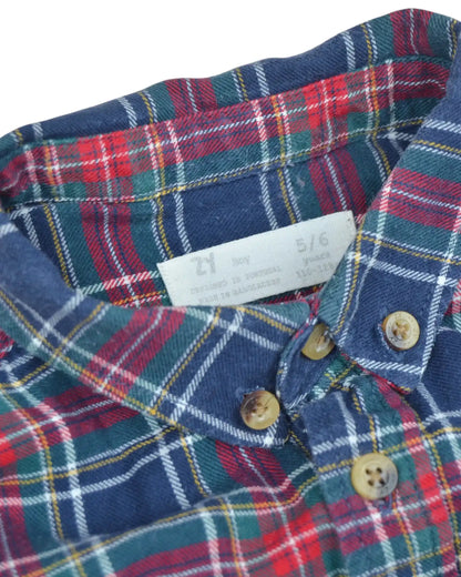 Camisa Flanela Xadrez ZIPPY - 5-6 Anos