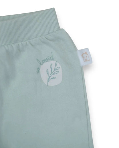 Calças Verdes Felpa MO KIDS - 3-6 Meses