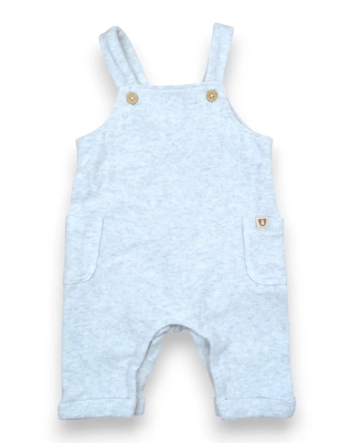 Jardineiras Cinza PRENATAL - 3-6 Meses