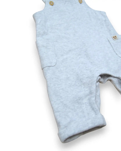 Jardineiras Cinza PRENATAL - 3-6 Meses