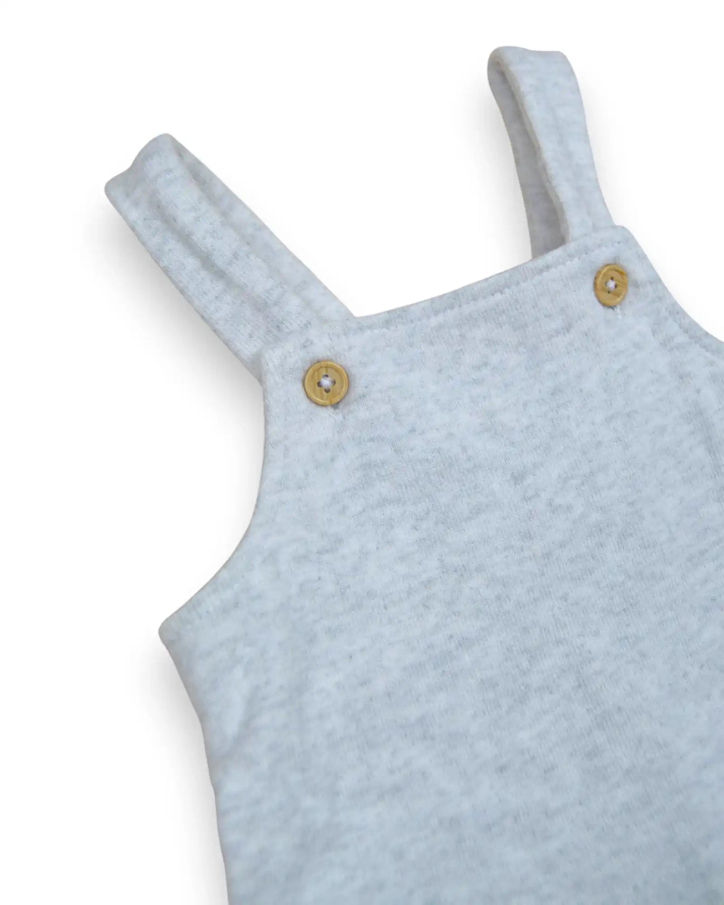 Jardineiras Cinza PRENATAL - 3-6 Meses
