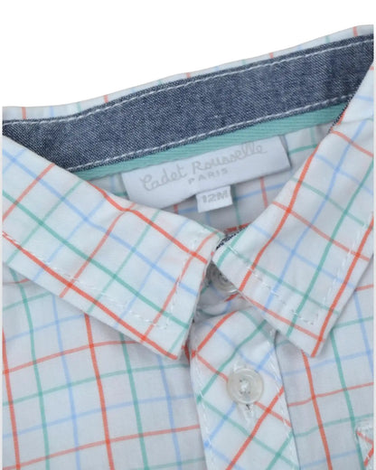 Camisa Xadrez CADET ROUSSELLE - 12 Meses