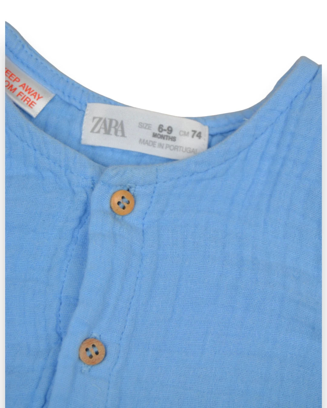 Macacão Musselina ZARA - 6-9 Meses