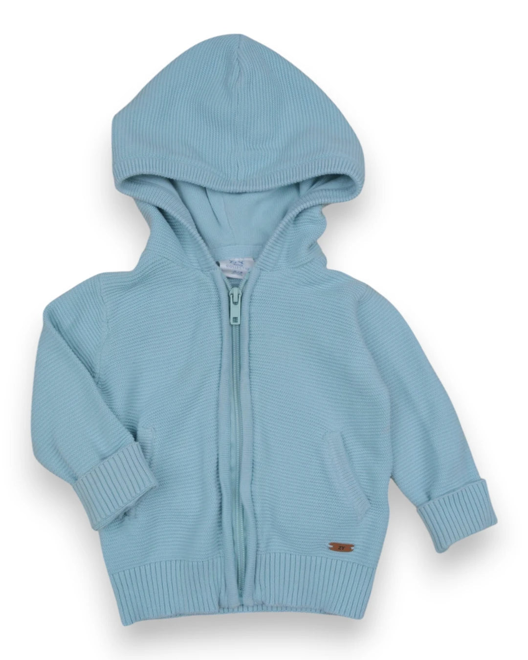 Casaco Malha Azul ZIPPY - 6-9 Meses